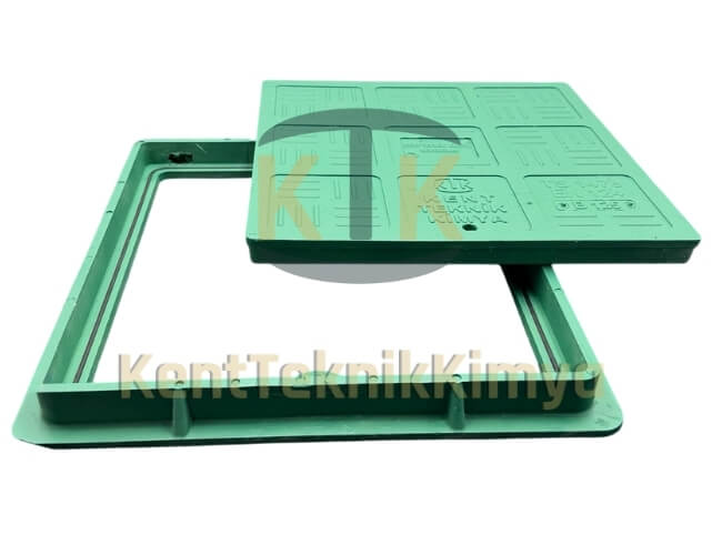 Kompozit Kare Rögar Kapağı Takımı 500x500 mm