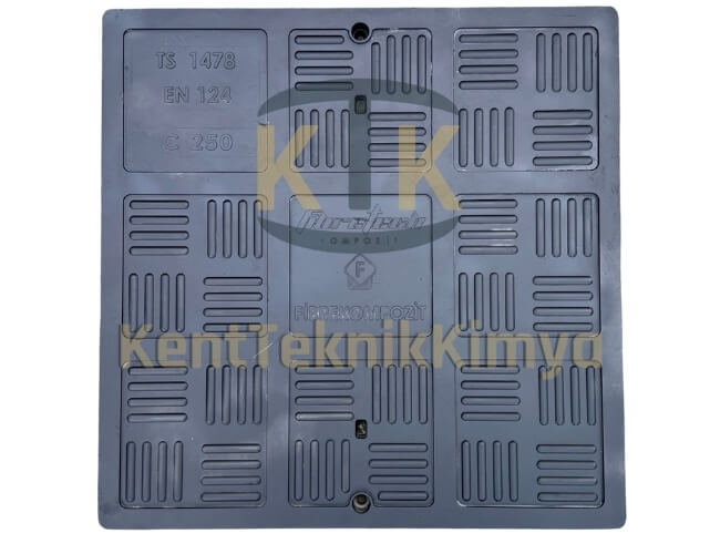 Kompozit Kare Rögar Kapağı Takımı 670x670 mm